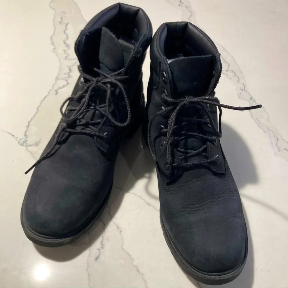 TIMBERLAND Sz Suede Lace  Up Combat Moto Style Boots